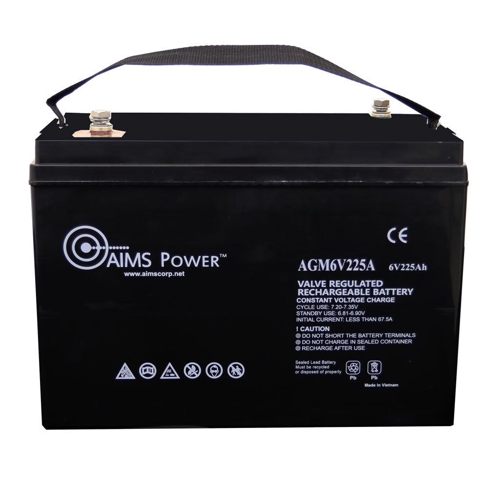 AGM6V225A - AGM 6V 225Ah Deep Cycle Heavy Duty Battery