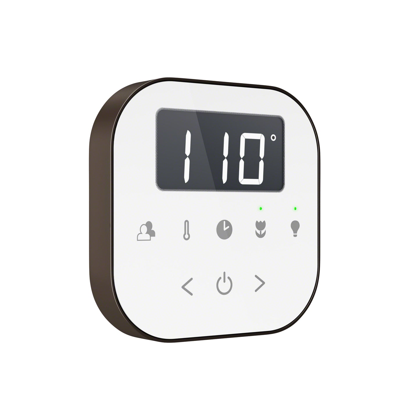 AirTempo Steam Shower Control in White with Oil Rubbed Bronze