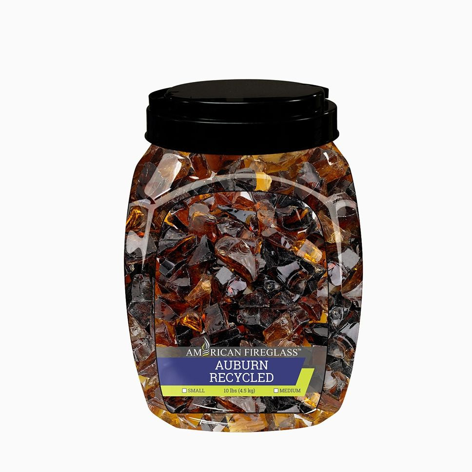 CG-AUBURN-M-10-J - Auburn Recycled Medium Fire Pit Glass