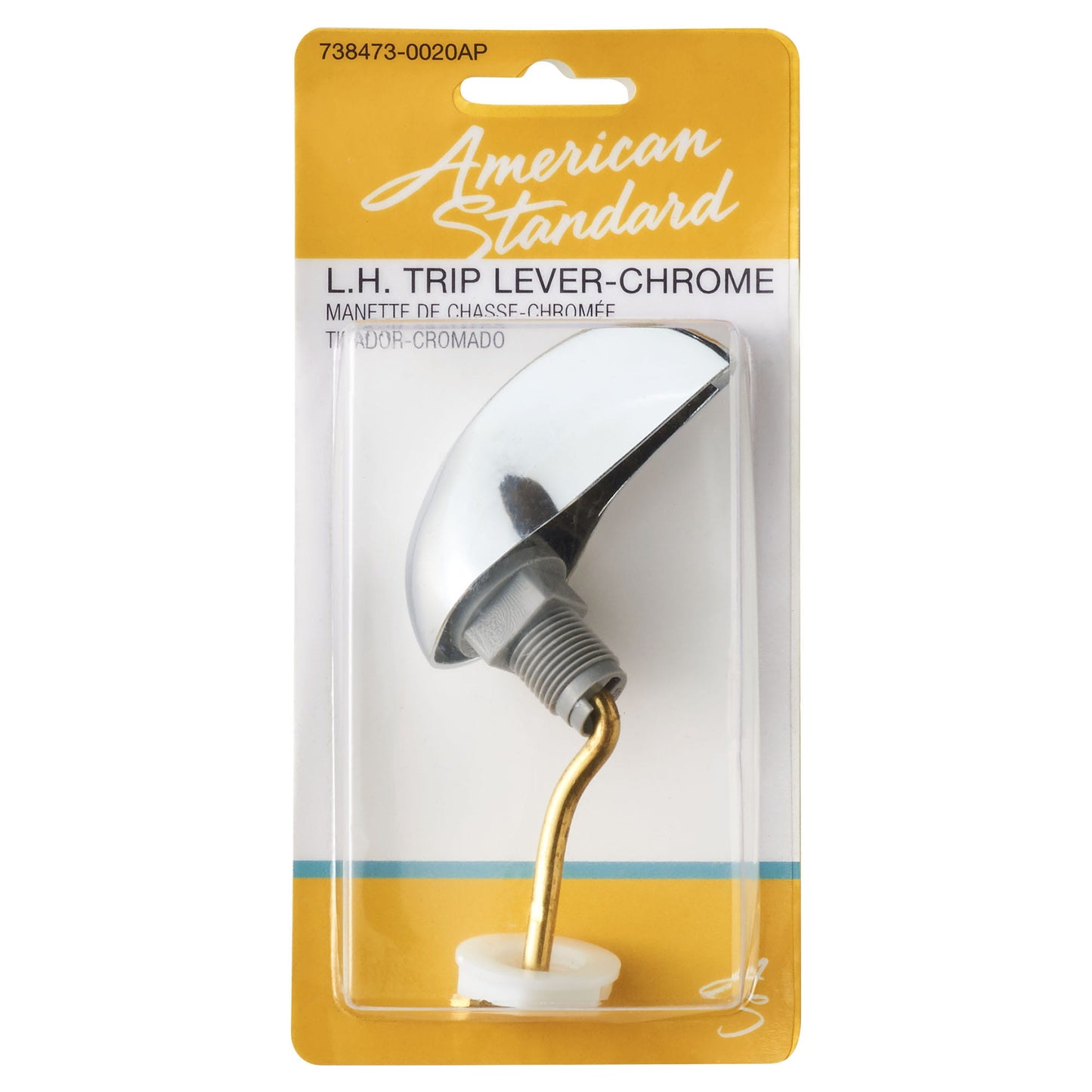 738473-0020A - Left Hand Trip Lever Assembly for Pressure Assist Toilet Tanks