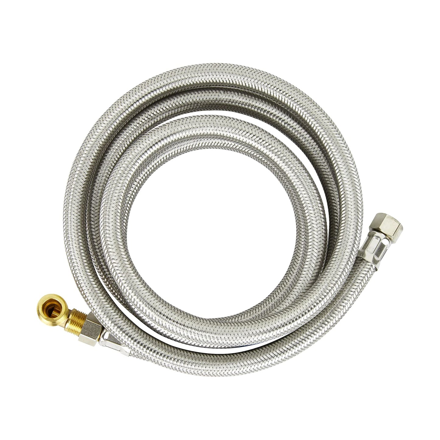 KDW-672-PP - MightyFlex Stainless Steel Braided Dishwasher Connector - 3/8"Comp x Comp, 72"