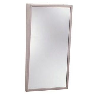 Bobrick 293 1830 - 18" x 30" Fixed-Position Tilt Mirror in Satin Stainless Steel