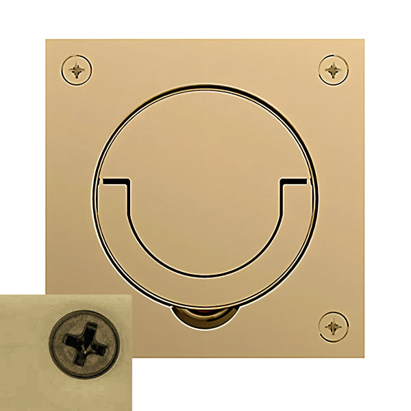 Baldwin 0397 - 3-1/2" x 3-1/2" Flush Ring Pull