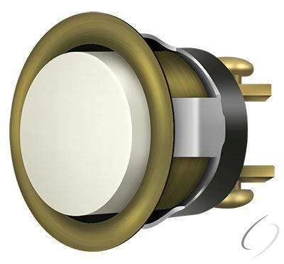 BBC20-REPLU5 Replacement Bell Button; Antique Brass Finish