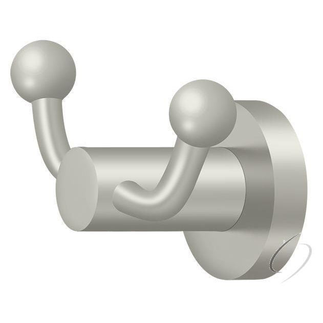 BBN2010-15 Double Robe Hook; BBN Series; Satin Nickel Finish