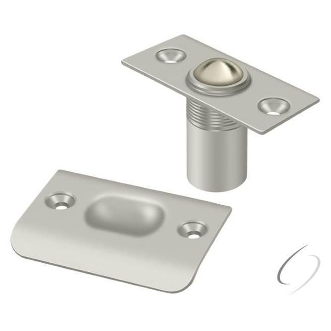 BC218U15 Ball Catch; Satin Nickel Finish