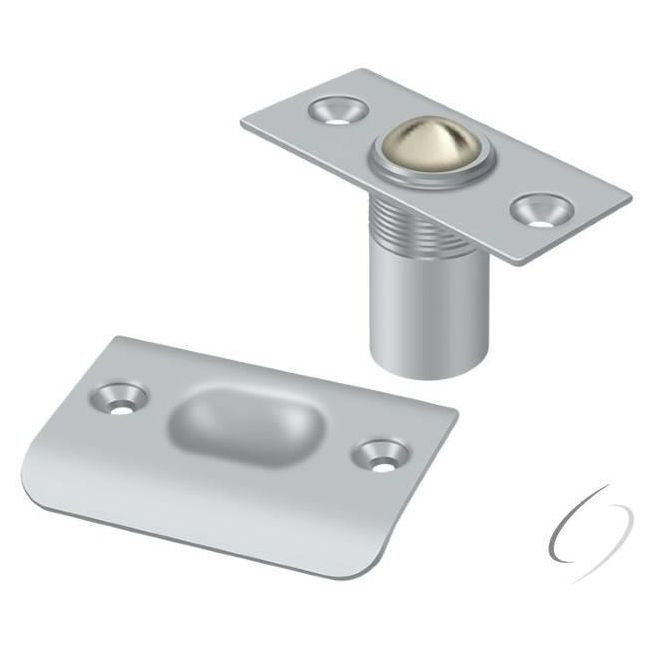 BC218U26D Ball Catch; Satin Chrome Finish