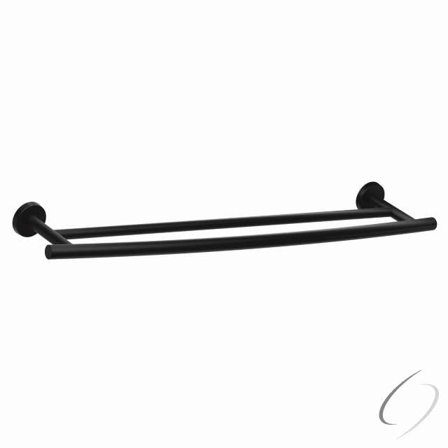 BH26545MB 24" (610 mm) Arrondi Double Towel Bar Matte Black Finish