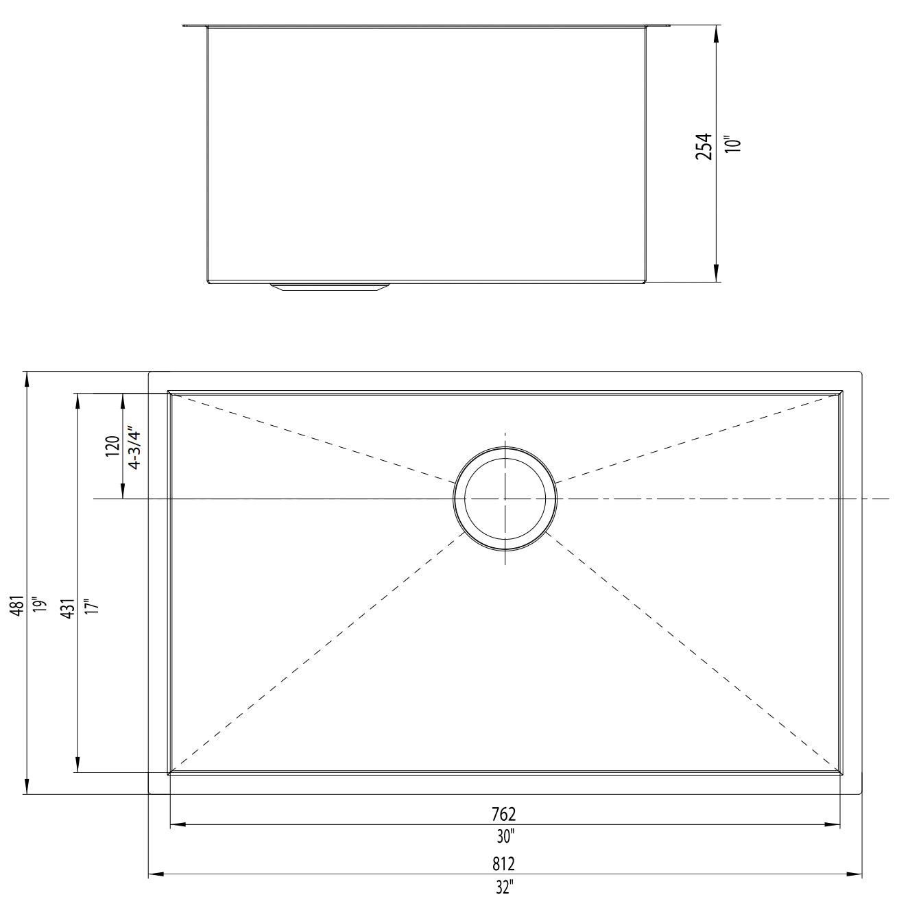 Blanco 512747 - 32" x 19" Precision R0 Single Bowl Undermount Kitchen Sink in Stainless Steel