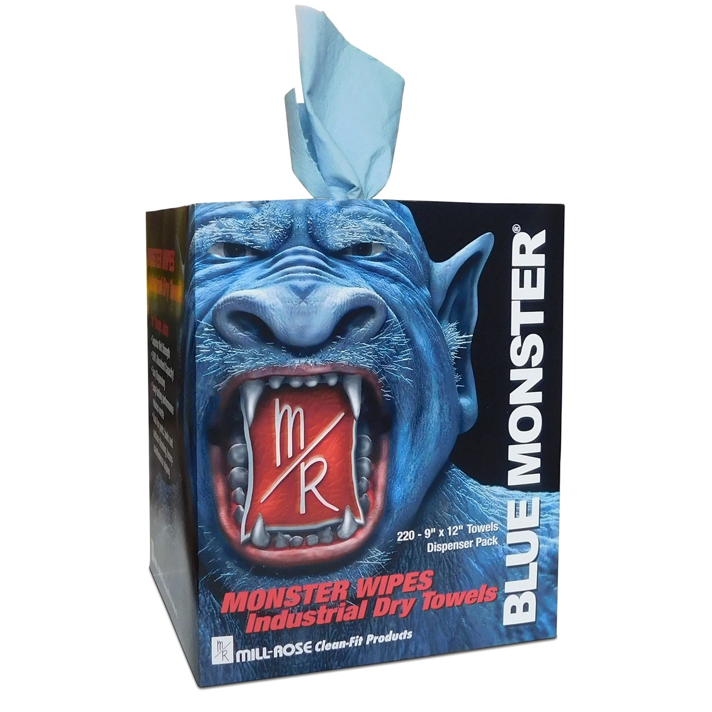 77100 - Blue Monster Industrial Dry Wipes - 220 Count