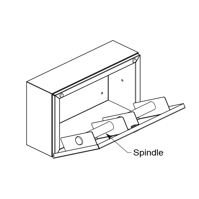 Bobrick 3588 - Surface Mounted Multi-Roll Toilet Tissue Dispenser in Satin Stainless Steel