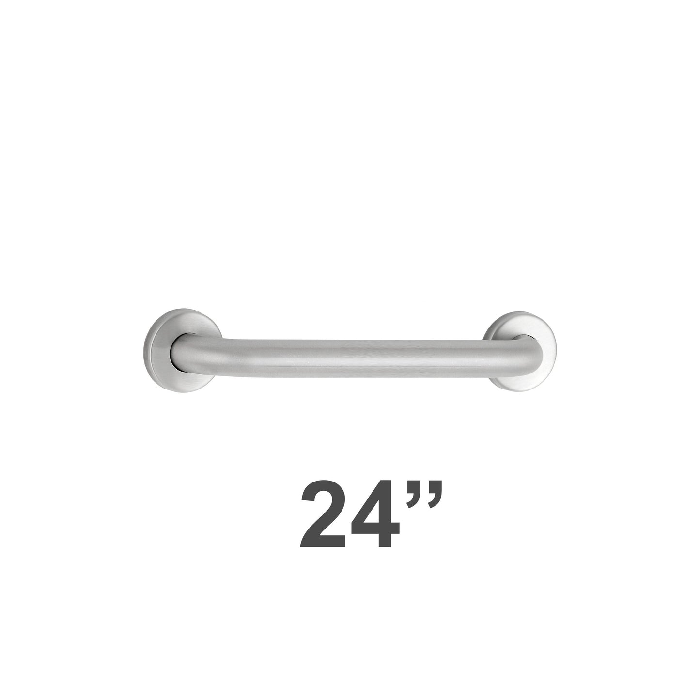 Bobrick 6806.99x24 - 1-1/2" Diameter x 24" Length Straight Grab Bar in Peened Stainless Steel