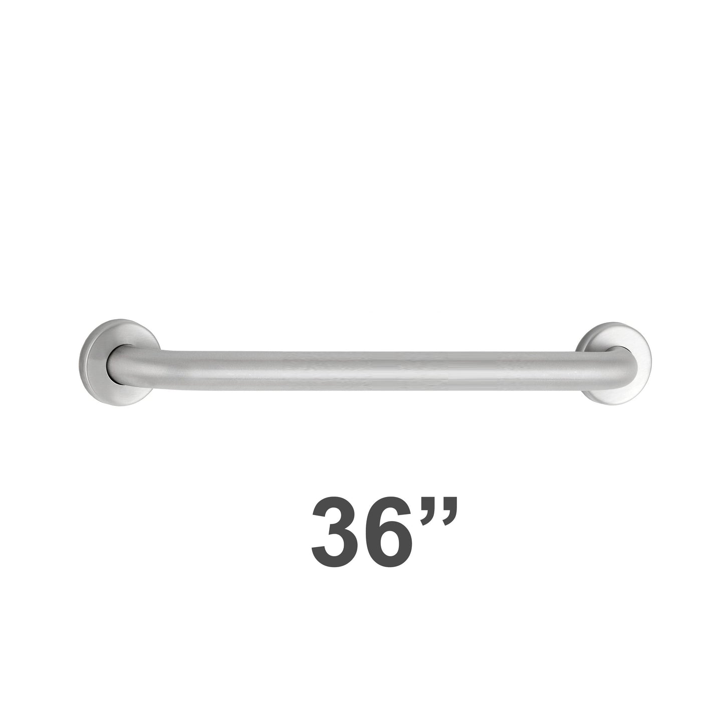 Bobrick 6806x36 - 1-1/2" Diameter x 36" Length Straight Grab Bar with Concealed Mounting Snap Flang