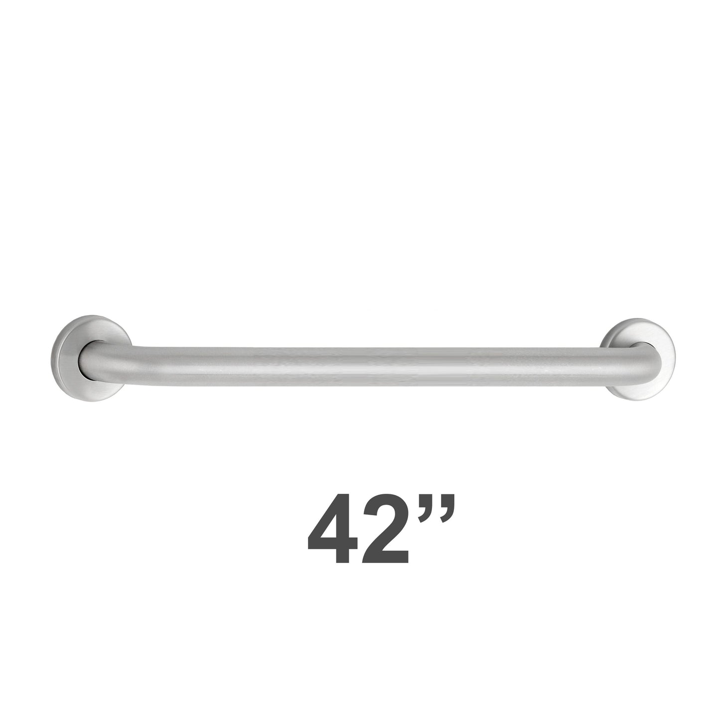 Bobrick 6806x42 - 1-1/2" Diameter x 42" Length Straight Grab Bar with Concealed Mounting Snap Flang