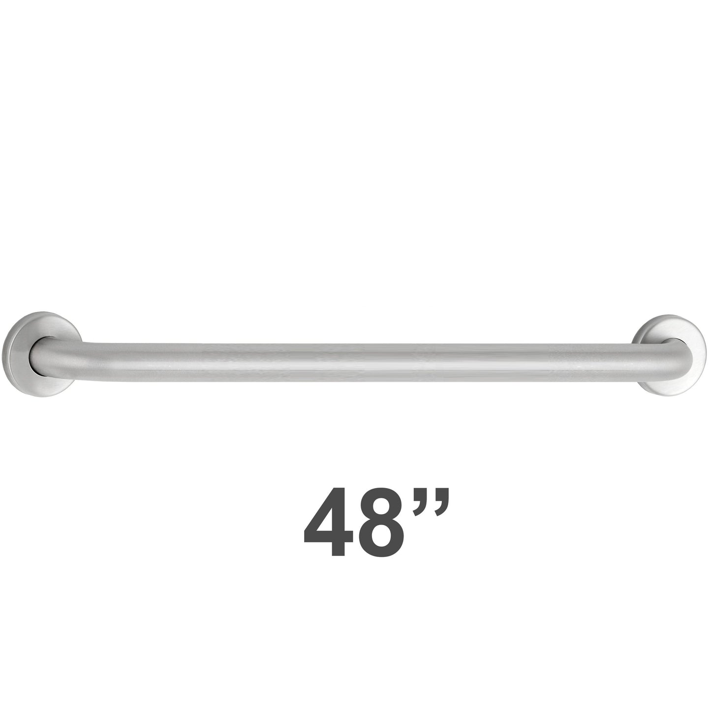 Bobrick 6806x48 - 1-1/2" Diameter x 48" Length Straight Grab Bar with Concealed Mounting Snap Flang