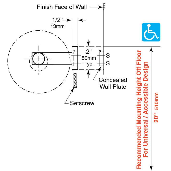Bobrick 686 - Surface-Mounted Double Roll Toilet Tissue Dispenser in Polished Stainless Steel