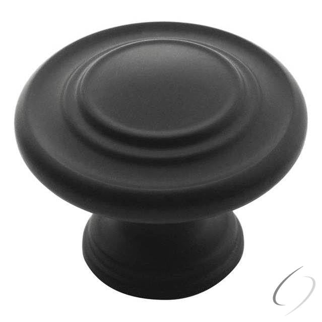 Amerock BP1586FB 1-5/16" (33 mm) Diameter Inspirations Cabinet Knob Flat Black Finish