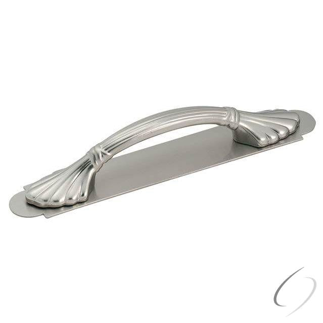 BP19208G10 3" (76 mm) Cabinet Backplate Satin Nickel Finish