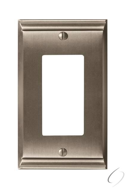 BP36504G10 4-9/10" x 2-9/10" Candler Single Rocker Wall Plate Satin Nickel Finish