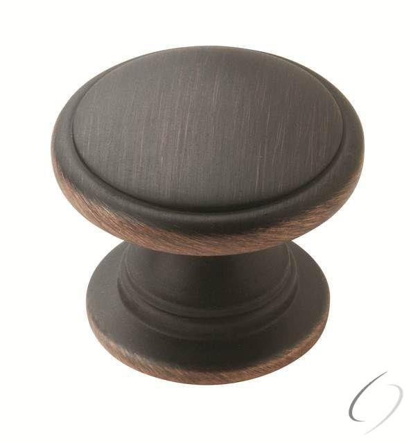 Amerock BP53012ORB 1-1/4" (32 mm) Diameter Allison Value Cabinet Knob Oil Rubbed Bronze Finish