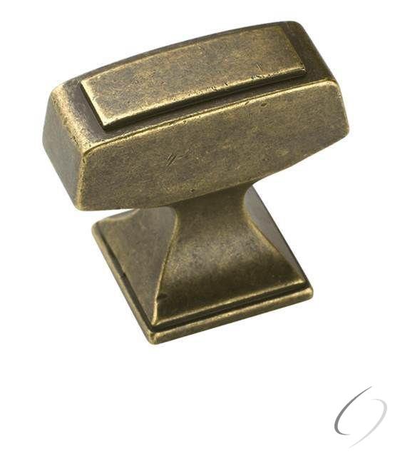 Amerock BP53029R3 1-1/4" (32 mm) Mulholland T-Knob Rustic Brass Finish