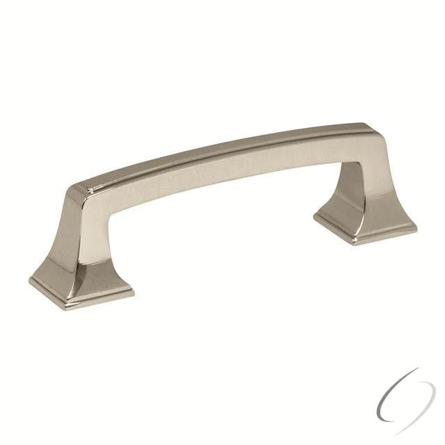 Amerock BP53030PN 3" (76 mm) Center to Center Mulholland Cabinet Pull Bright Nickel Finish