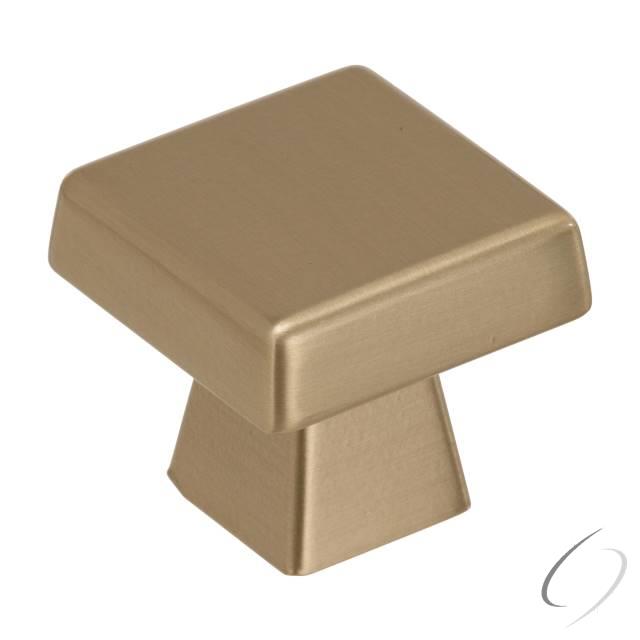 Amerock BP55273BBZ 1-1/2" (38 mm) Blackrock Oversized Square Cabinet Knob Golden Champagne Finish