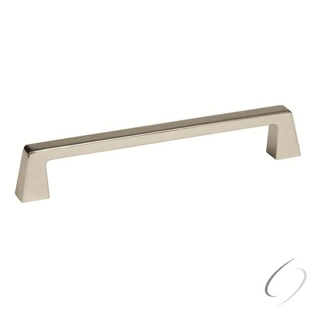 Amerock BP55278PN 6-5/16" (160 mm) Center to Center Blackrock Cabinet Pull Bright Nickel Finish