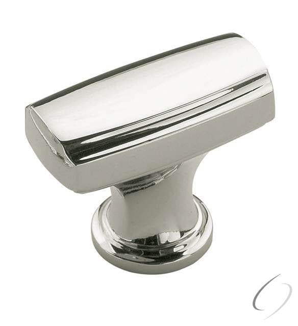 Amerock BP55311PN 1-3/8" (35 mm) Highland Ridge Rectangular Cabinet Knob Bright Nickel Finish