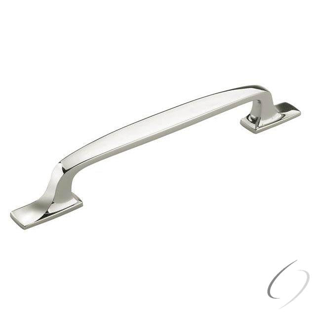 Amerock BP55321PN 6-5/16" (160 mm) Center to Center Highland Ridge Cabinet Pull Bright Nickel Finish
