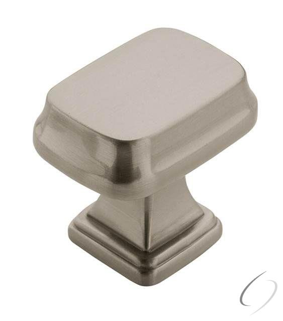 Amerock BP55340G10 1-1/4" (32 mm) Revitalize Rectangular Cabinet Knob Satin Nickel Finish
