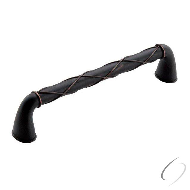 Amerock BP55423DOB 6-5/16" (160 mm) Center to Center Lattice Cabinet Pull Dark Oiled Bronze Finish