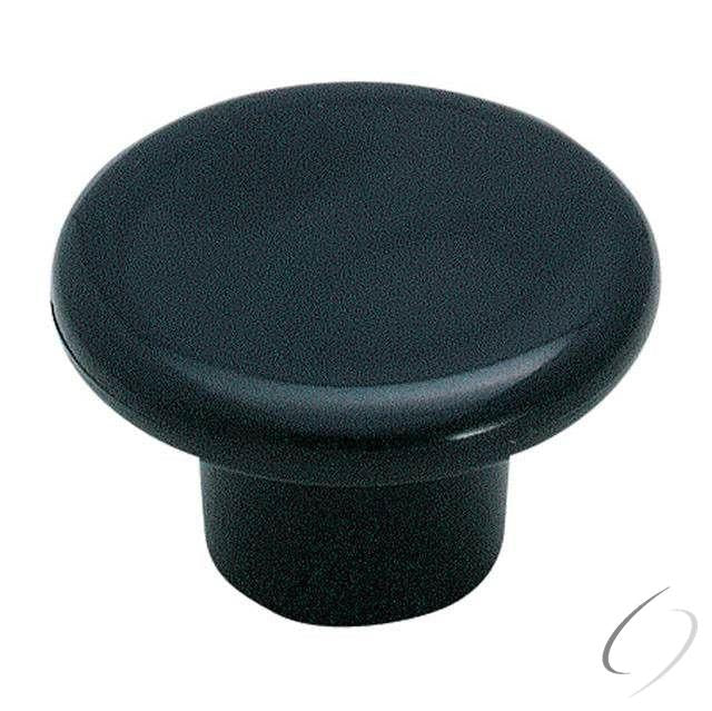 Amerock BP802PBK 1-1/4" (32 mm) Diameter Allison Value Cabinet Knob Black Finish