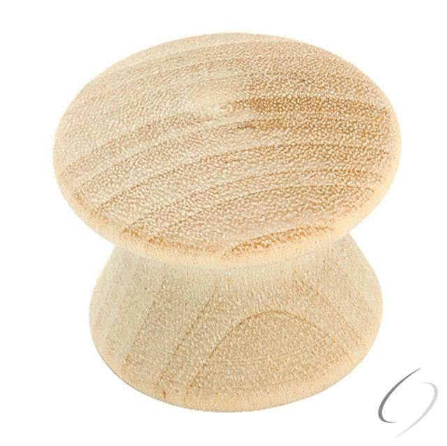 Amerock BP812WD 1" (25 mm) Diameter Allison Value Cabinet Knob Unfinished Wood; Birch Finish