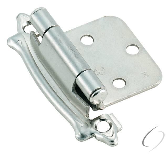 Amerock BPR7329G9 Variable Overlay Self Closing Face Mount Cabinet Hinge 2 Pack Sterling Nickel Fini