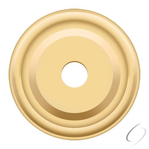 BPRC100CR003 Base Plate for Knobs; 1" Diameter; Lifetime Brass Finish