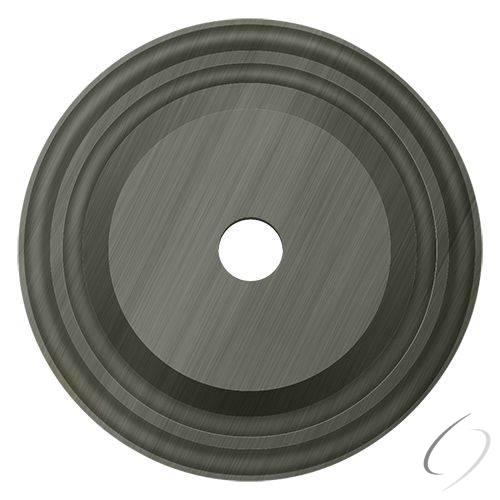 BPRC150U15A Base Plate for Knobs; 1-1/2" Diameter; Antique Nickel Finish