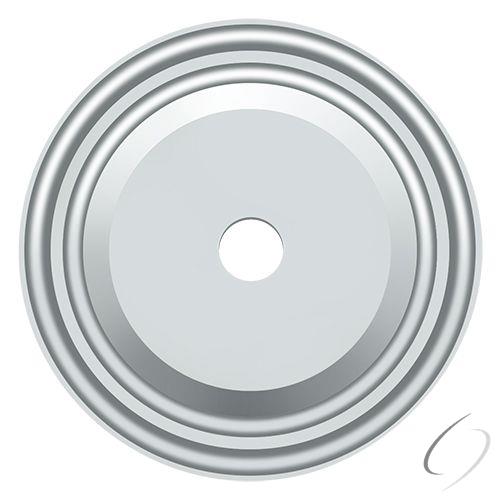 BPRC150U26 Base Plate for Knobs; 1-1/2" Diameter; Bright Chrome Finish