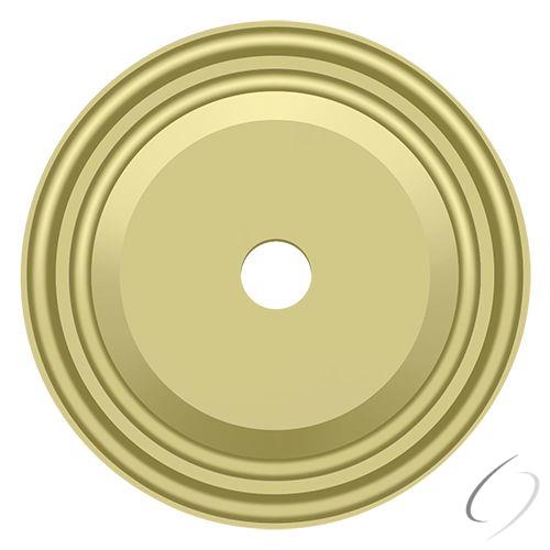 BPRC150U3 Base Plate for Knobs; 1-1/2" Diameter; Bright Brass Finish