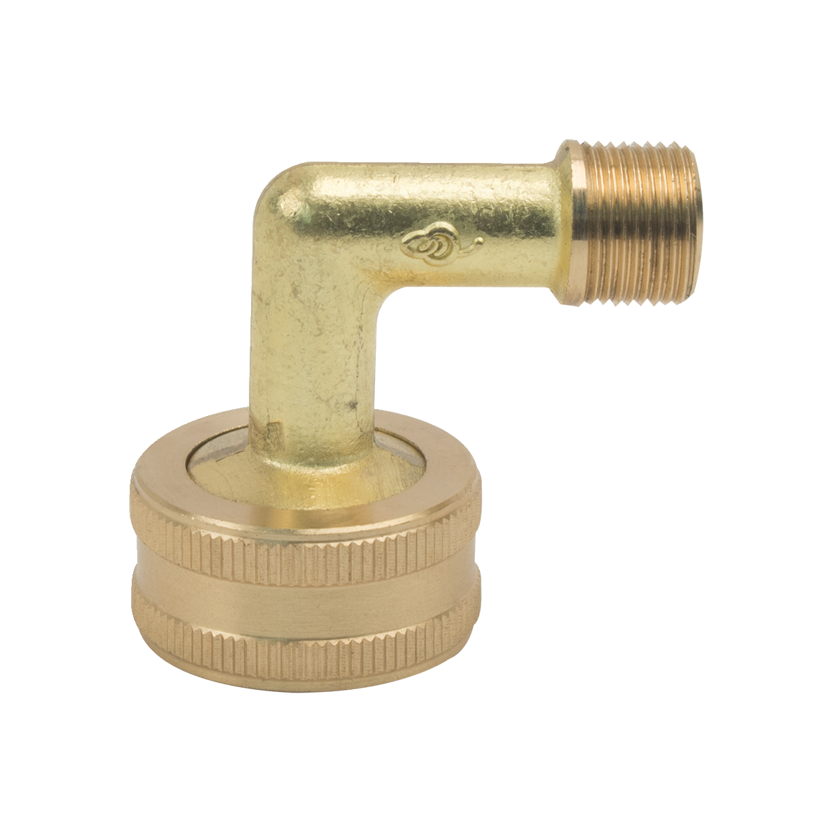 HES-6-12X - Dishwasher Elbow - 3/8" OD Comp x 3/4" Garden Hose with Washer