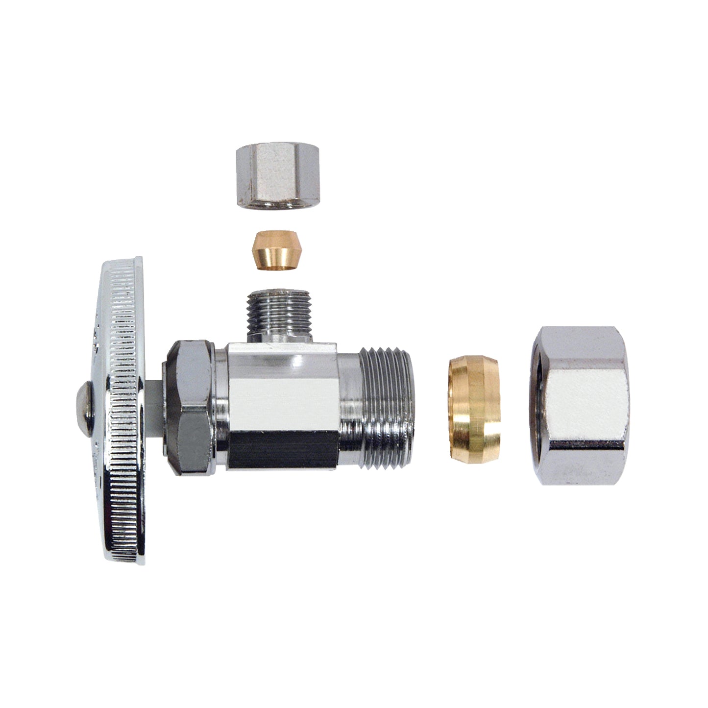 BrassCraft OR32X C1 - 1/2" FIP Inlet x 1/2" O.D Compression Outlet Multi-Turn Straight Valve
