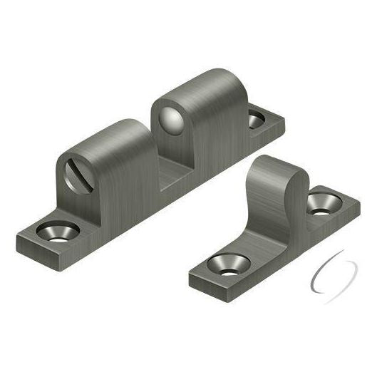 BTC10U15A Ball Tension Catch 1-4/5" x 3/10"; Antique Nickel Finish