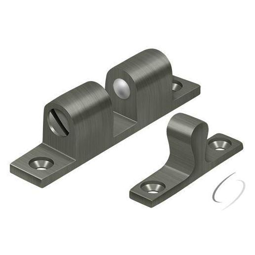 BTC20U15A Ball Tension Catch 2-3/10" x 2/5"; Antique Nickel Finish