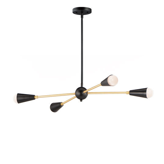 Maxim 11264BKSBR/BUL - Lovell 4 Light 32" Pendant