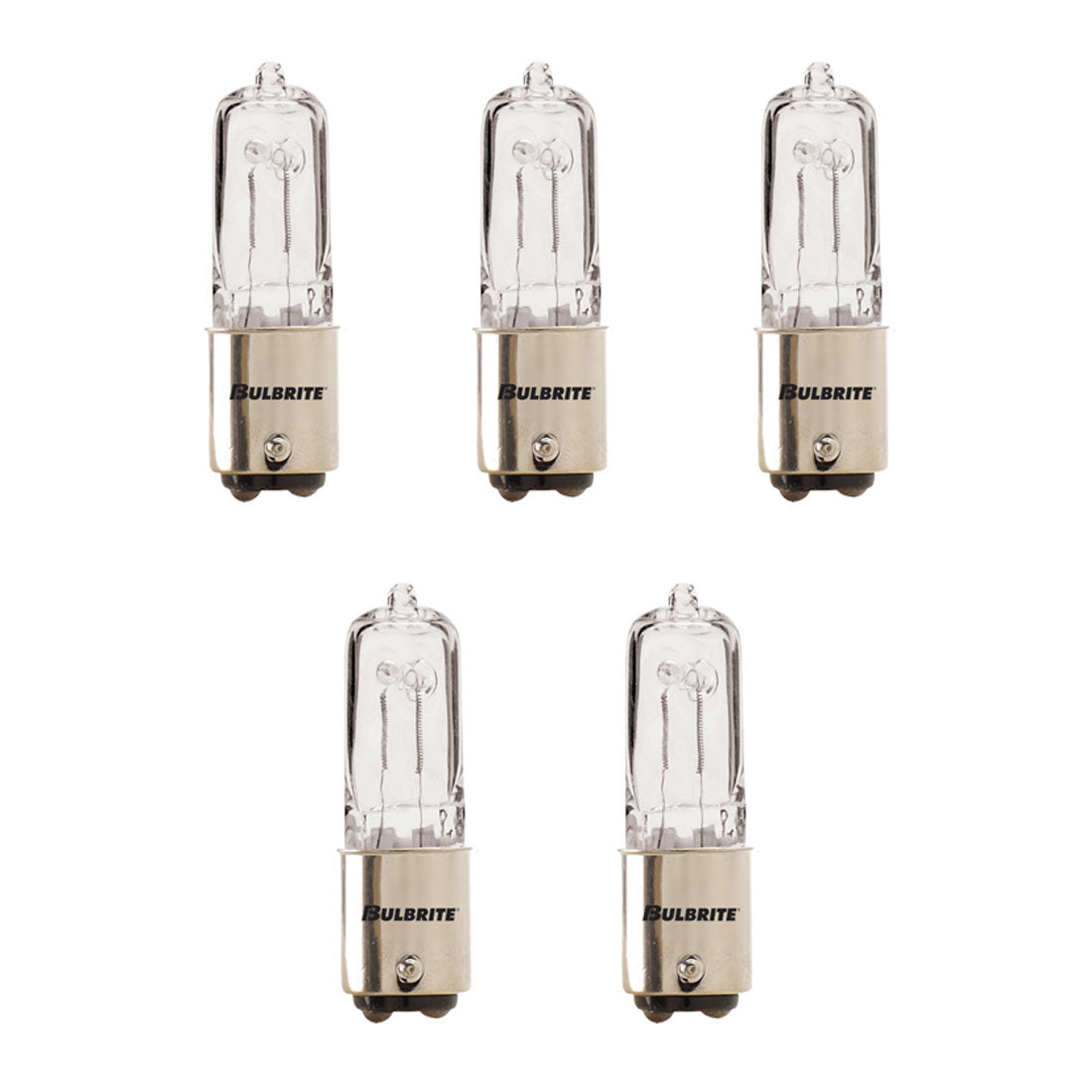 613101 - T4 Single Ended Double Bayonet Halogen Light Bulb - 5 Pack