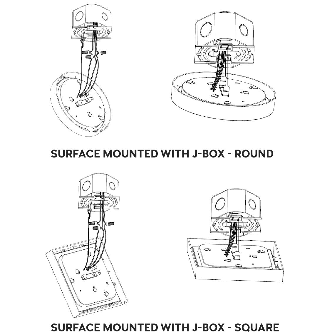 773159 - 9" Square Flush Mount LED Ceiling Light - 20 Watt - 3000K