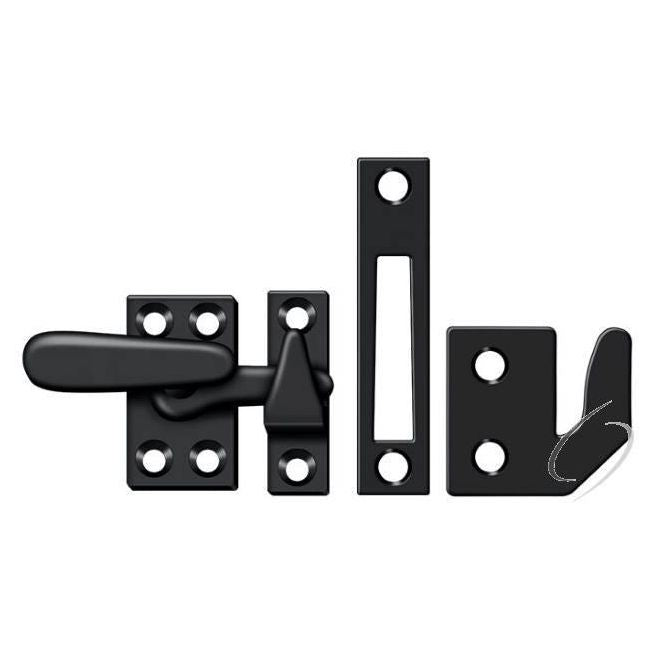 CF066U19 Window Lock; Casement Fastener; Small; Black Finish