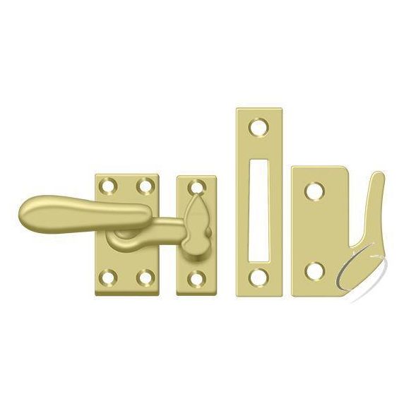 CF66U3 Window Lock; Casement Fastener; Medium; Bright Brass Finish
