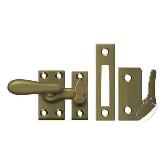 CF66U5 Window Lock; Casement Fastener; Medium; Antique Brass Finish