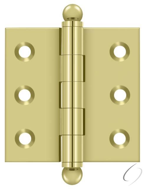 CH2020U3 2" x 2" Hinge; with Ball Tips; Bright Brass Finish